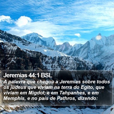 Jeremias 44:1 BSL Bible Verse Image