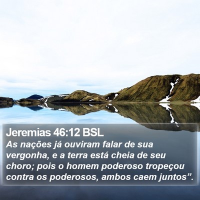 Jeremias 46:12 BSL Bible Verse Image
