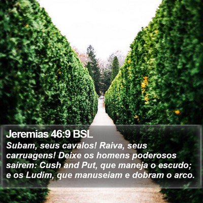 Jeremias 46:9 BSL Bible Verse Image