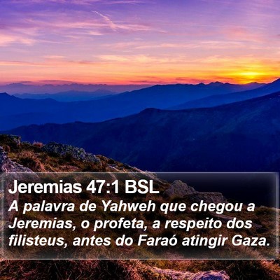 Jeremias 47:1 BSL Bible Verse Image