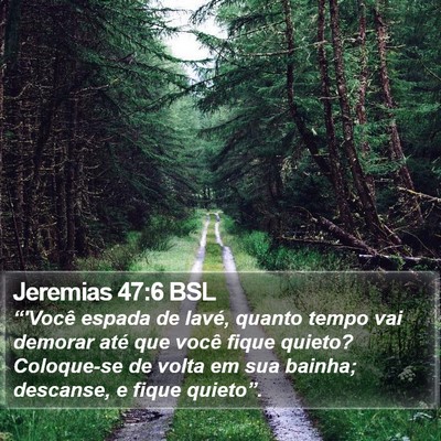 Jeremias 47:6 BSL Bible Verse Image