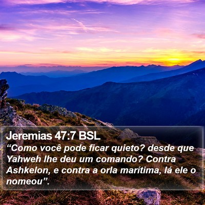 Jeremias 47:7 BSL Bible Verse Image
