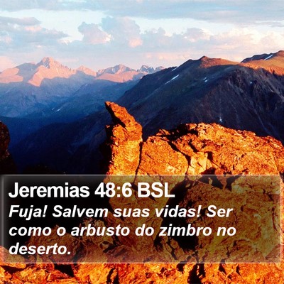 Jeremias 48:6 BSL Bible Verse Image