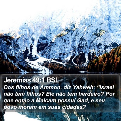 Jeremias 49:1 BSL Bible Verse Image