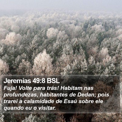 Jeremias 49:8 BSL Bible Verse Image