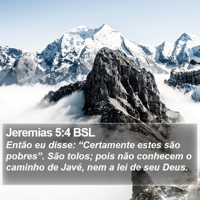 Jeremias 5:4 BSL Bible Verse Image