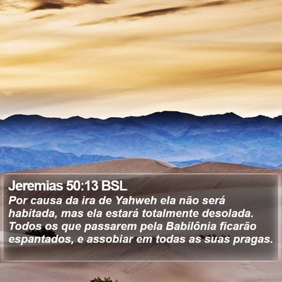 Jeremias 50:13 BSL Bible Verse Image