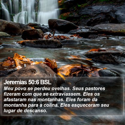 Jeremias 50:6 BSL Bible Verse Image