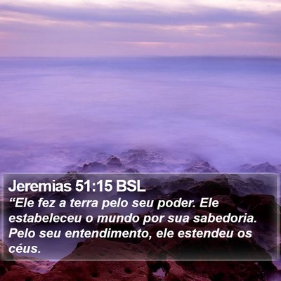 Jeremias 51:15 BSL Bible Verse Image