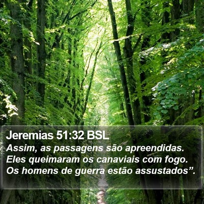Jeremias 51:32 BSL Bible Verse Image