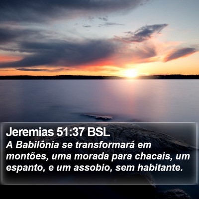 Jeremias 51:37 BSL Bible Verse Image