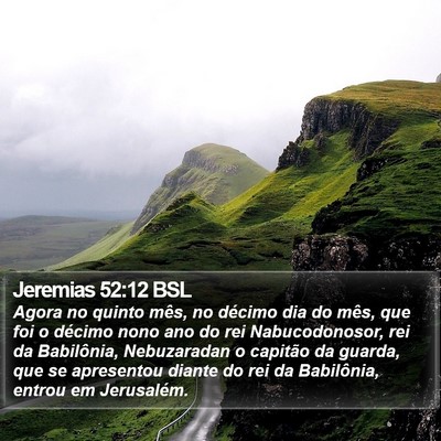Jeremias 52:12 BSL Bible Verse Image