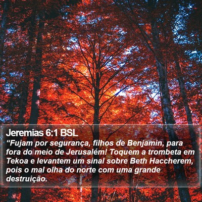 Jeremias 6:1 BSL Bible Verse Image