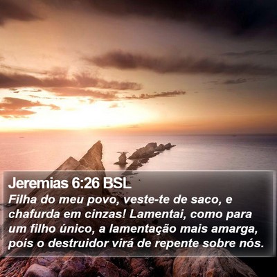 Jeremias 6:26 BSL Bible Verse Image
