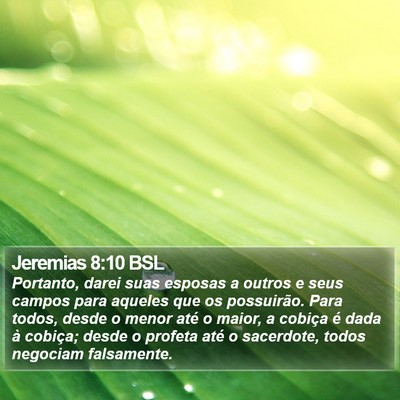 Jeremias 8:10 BSL Bible Verse Image