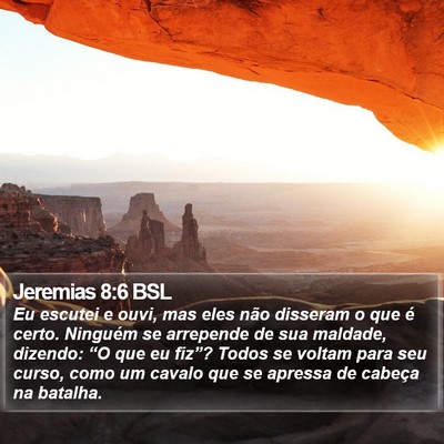 Jeremias 8:6 BSL Bible Verse Image