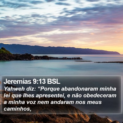 Jeremias 9:13 BSL Bible Verse Image