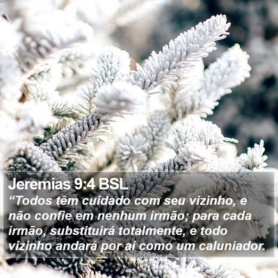 Jeremias 9:4 BSL Bible Verse Image