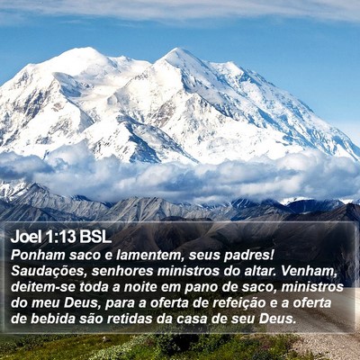 Joel 1:13 BSL Bible Verse Image