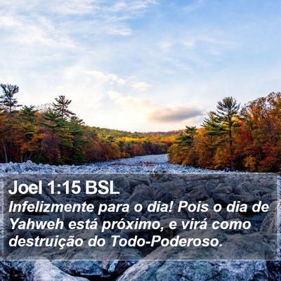 Joel 1:15 BSL Bible Verse Image