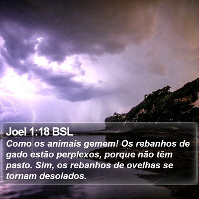 Joel 1:18 BSL Bible Verse Image
