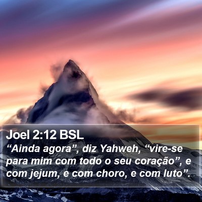 Joel 2:12 BSL Bible Verse Image