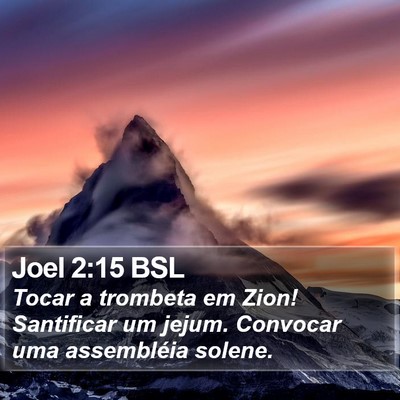 Joel 2:15 BSL Bible Verse Image