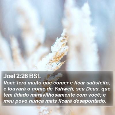 Joel 2:26 BSL Bible Verse Image