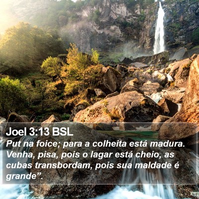 Joel 3:13 BSL Bible Verse Image