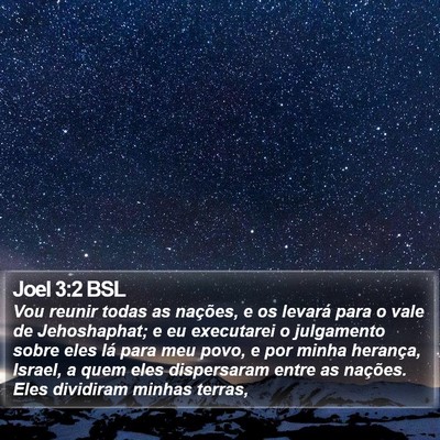 Joel 3:2 BSL Bible Verse Image