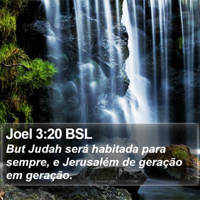 Joel 3:20 BSL Bible Verse Image