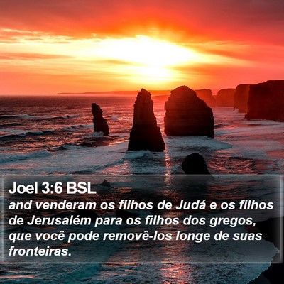 Joel 3:6 BSL Bible Verse Image
