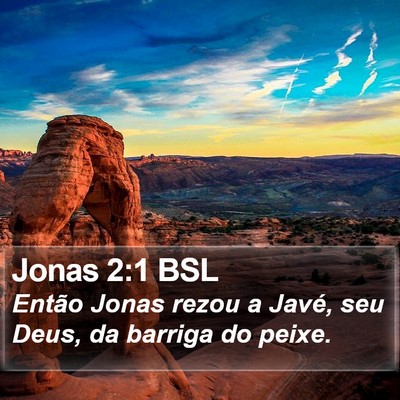 Jonas 2:1 BSL Bible Verse Image