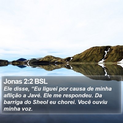 Jonas 2:2 BSL Bible Verse Image