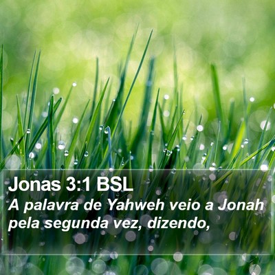 Jonas 3:1 BSL Bible Verse Image