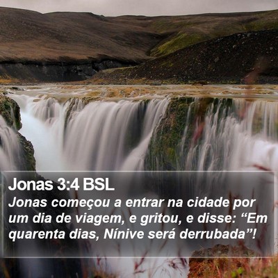 Jonas 3:4 BSL Bible Verse Image