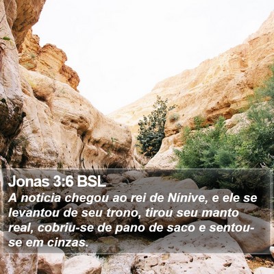 Jonas 3:6 BSL Bible Verse Image