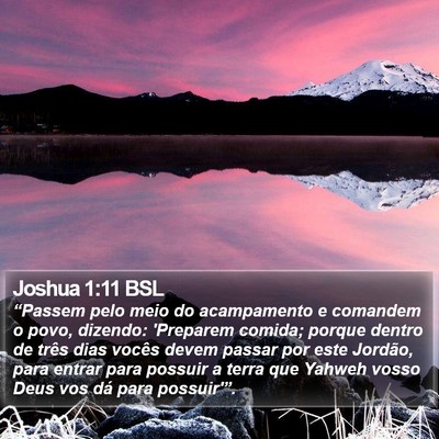 Joshua 1:11 BSL Bible Verse Image