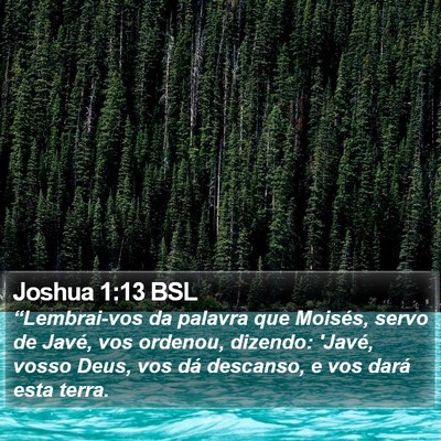 Joshua 1:13 BSL Bible Verse Image