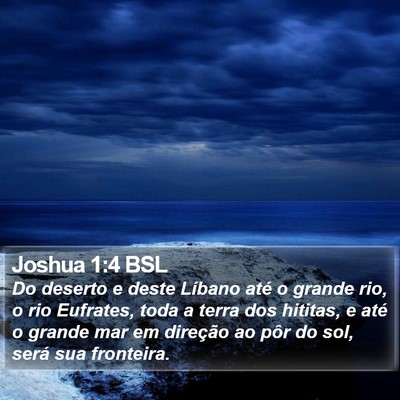 Joshua 1:4 BSL Bible Verse Image