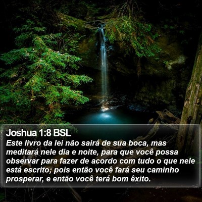 Joshua 1:8 BSL Bible Verse Image