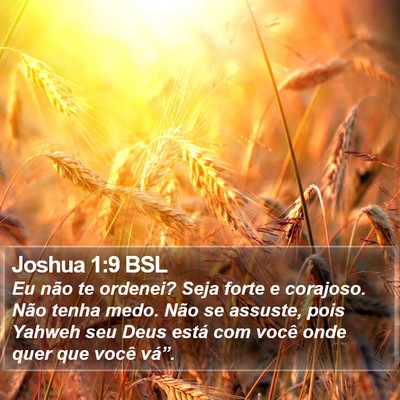Joshua 1:9 BSL Bible Verse Image