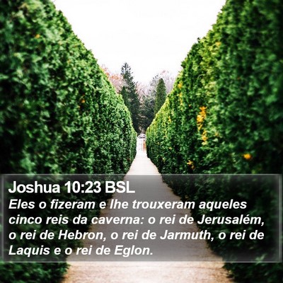 Joshua 10:23 BSL Bible Verse Image