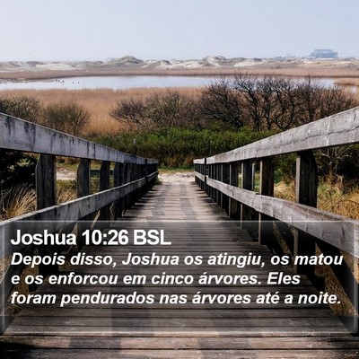 Joshua 10:26 BSL Bible Verse Image