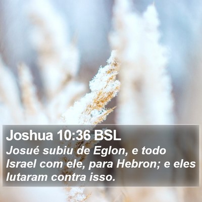 Joshua 10:36 BSL Bible Verse Image