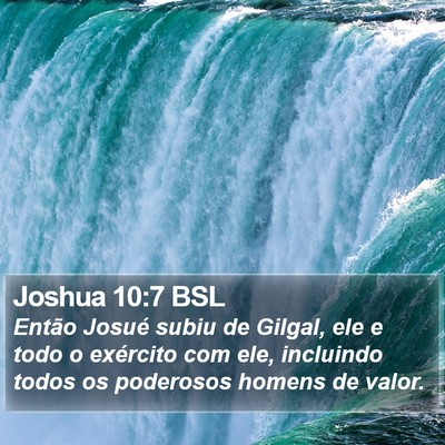 Joshua 10:7 BSL Bible Verse Image