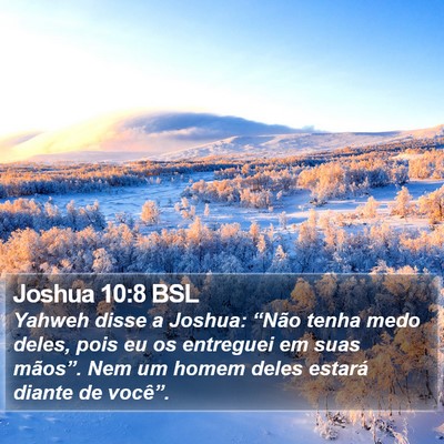 Joshua 10:8 BSL Bible Verse Image