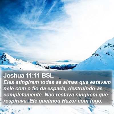 Joshua 11:11 BSL Bible Verse Image