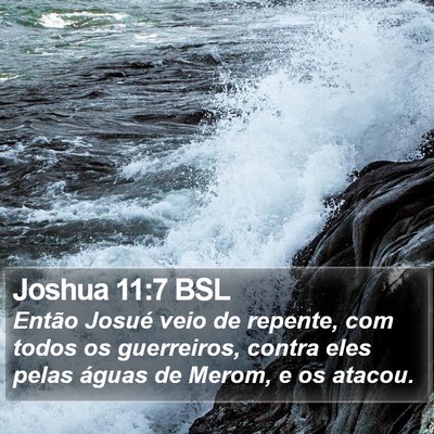 Joshua 11:7 BSL Bible Verse Image
