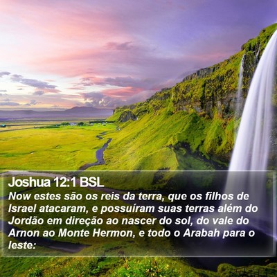 Joshua 12:1 BSL Bible Verse Image